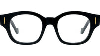 Anagram Black Geometric Eyeglasses