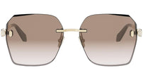 Serpenti Forever Gold Square Sunglasses