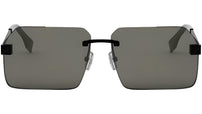 Fendi Sky Black Rectangular Sunglasses