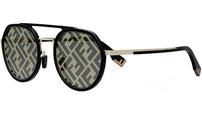 Fendi Light Black Round Sunglasses