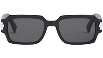 DiorBlackSuit S1I Black Rectangular Sunglasses
