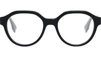 Fendi Bilayer Black Round Eyeglasses