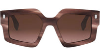 Fendi Roma Brown Geometric Sunglasses