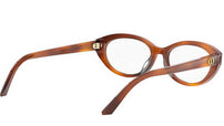 DiorGlowO B1I Brown Oval Eyeglasses
