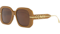 Fendigraphy Brown Square Sunglasses