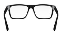 Aluminium Black Rectangular Eyeglasses