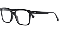 Fendi Fine Black Rectangular Eyeglasses
