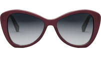 CELINE Thin Burgundy Butterfly Sunglasses