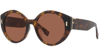 Fendi First Havana Round Sunglasses