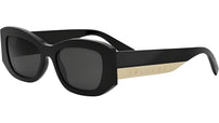 Bvlgari Roma Black Geometric Sunglasses
