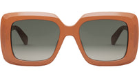 CELINE 3 Dots Milky Rust Square Sunglasses