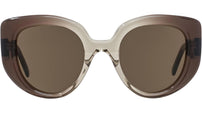 Curvy Brown Butterfly Sunglasses