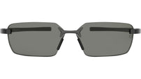 Flex Black Rectangular Sunglasses