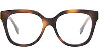 Fendi First Brown Square Eyeglasses