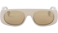Fendi Signature Beige Oval Sunglasses