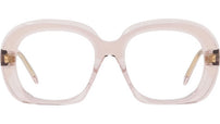 Curvy Pink Geometric Sunglasses
