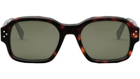 CELINE 3 Dots Dark Havana Geometric Sunglasses