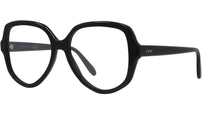 Slim Black Geometric Eyeglasses