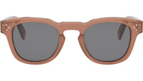 3 Dots Orange Square Sunglasses