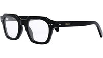 CELINE Thin Black Geometric Eyeglasses