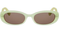 Dior Oblique B1I Green Oval Sunglasses
