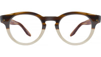 Oxford Brown Round Eyeglasses