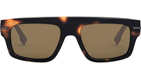 Fendigraphy Havana Rectangular Eyeglasses