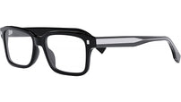 Fendi Black Rectangular Eyeglasses