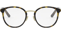 Mini CD O R7F Shiny Havana Round Eyeglasses