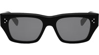 3 Dots HD Black Geometric Sunglasses