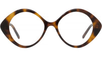 Curvy Tortoise Geometric Eyeglasses