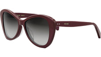 CELINE Thin Burgundy Butterfly Sunglasses