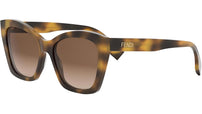 Lettering Havana Square Sunglasses