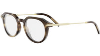 DiorBlackSuitO R10I Brown Round Eyeglasses