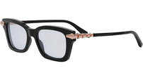 Serpenti Viper Black Geometric Eyeglasses