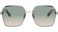 Serpenti Forever Gold Square Sunglasses