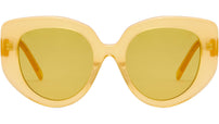 Curvy Yellow Butterfly Sunglasses