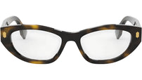 Fendi Roma Havana Cat Eye Eyeglasses