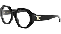 Triomphe Black Geometric Eyeglasses