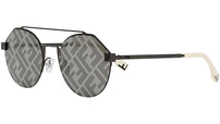 Fendi Sky Grey Round Sunglasses