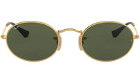 Oval Flat Lenses RB3547N 001 Gold Green