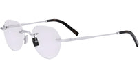 DiorBlackSuitO R7U Silver Geometric Eyeglasses