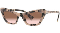 MU 03XS 07D0A6 havana / transparent pink