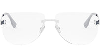 Fendi Sky Silver Pilot Eyeglasses