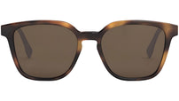 Fendi Diagonal FE40057U 53E Tortoise Geometric Sunglasses