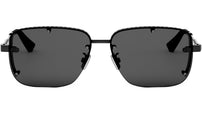 NeoDior S4U Black Rectangular Sunglasses