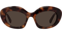 Curvy Tortoise Cat Eye Sunglasses