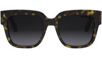Diorésille S1I Shiny Black Squared Sunglasses