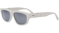 Fendi Diagonal White Geometric Sunglasses