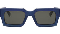 3 Dots Blue Rectangle Sunglasses